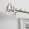 Curtain Rods & Hardware-Kirkland's Home White Mirrored Mosaic Curtain Rod, 120 In.