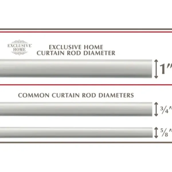Curtain Rods & Hardware-Kirkland's Home White Mirrored Mosaic Curtain Rod, 120 In.