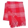 Blankets & Throws-Kirkland's Home White Plaid Christmas Throw Blanket Red