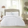 Comforters-Kirkland's Home White Quilted California King 5-Pc. Comforter Set White/Blue