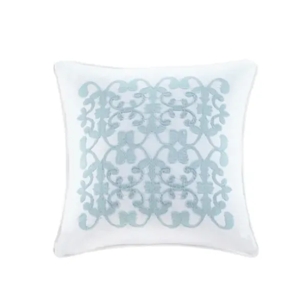 Comforters-Kirkland's Home White Quilted King 5-Pc. Comforter Set White/Blue