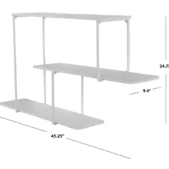 Shelves-Kirkland's Home White Staggered 3-Tier Wall Shelf