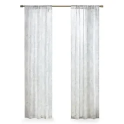 Curtains & Drapes-Kirkland's Home White Stripe Cafe Curtain Panel Set, 24 In. Blue