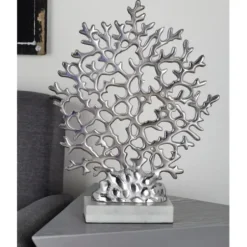Statues & Figurines-Kirkland's Home White Swoop Mango Wood Bird Sculpture White/Brown