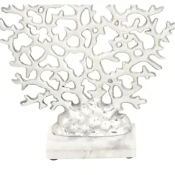 Statues & Figurines-Kirkland's Home White Swoop Mango Wood Bird Sculpture White/Brown
