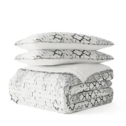 Quilts-Kirkland's Home White Trellis Reversible 2-Pc. Twin Quilt Set White/Gray