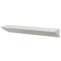 Shelves-Kirkland's Home White Wedge Wood Large Floating Shelf