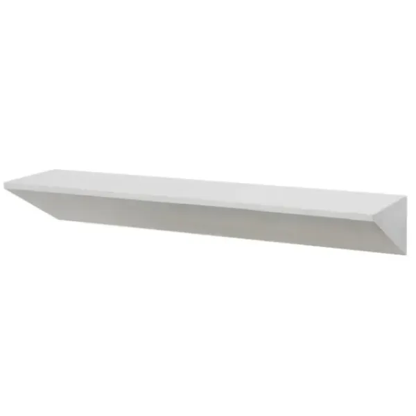 Shelves-Kirkland's Home White Wedge Wood Large Floating Shelf