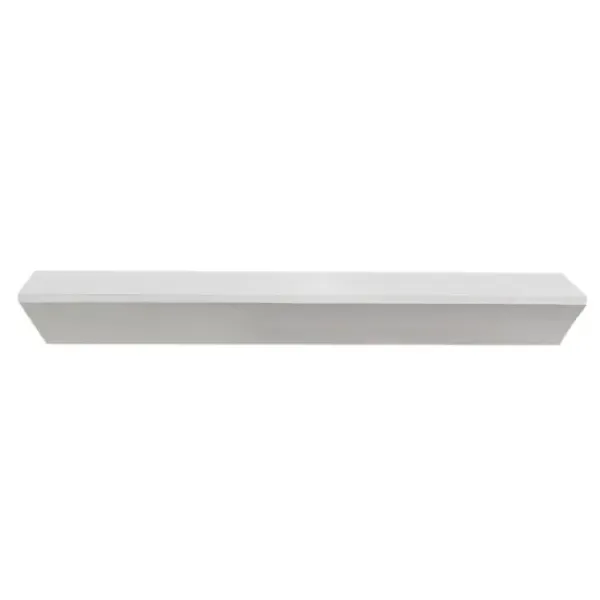 Shelves-Kirkland's Home White Wedge Wood Large Floating Shelf