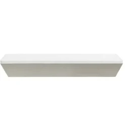 Shelves-Kirkland's Home White Wedge Wood Small Floating Shelf