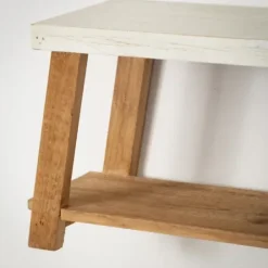 Shelves-Kirkland's Home White Wood Bench Frame Wall Shelves, Set Of 2