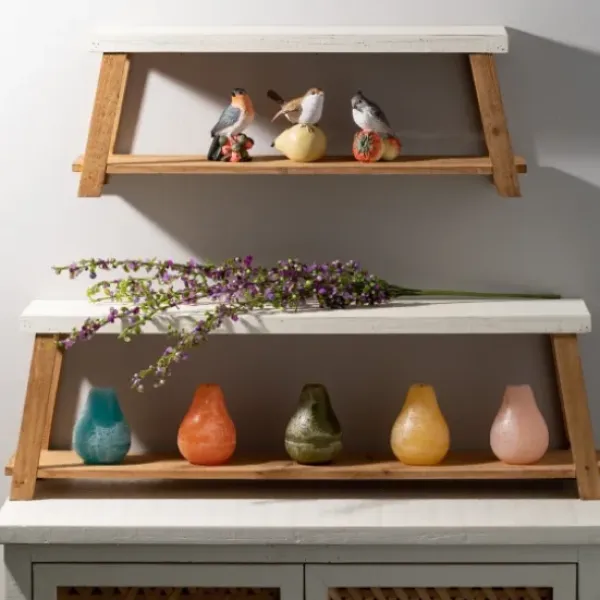 Shelves-Kirkland's Home White Wood Bench Frame Wall Shelves, Set Of 2