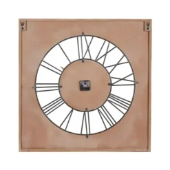 Clocks-Kirkland's Home White Wood Farmhouse Square Wall Clock