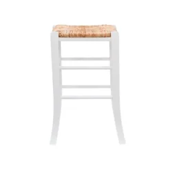 Bar Stools & Counter Height Stools-Kirkland's Home White Wood Grass Backless 2-Pc. Counter Stool Set Tan