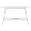 Console Tables-Kirkland's Home White Wood Midcentury Console Table