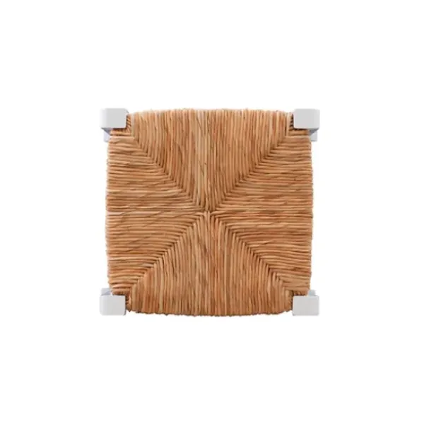 Bar Stools & Counter Height Stools-Kirkland's Home White Wood Seagrass Backless 2-Pc. Bar Stool Set Tan