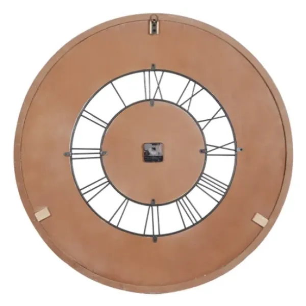 Clocks-Kirkland's Home White Wood Vintage Farmhouse Clock