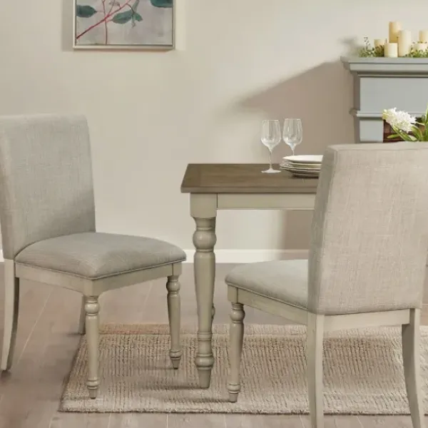 Dining Chairs-Kirkland's Home Whitewashed Martha Stewart Dining Chairs, Set Of 2 Gray