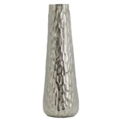 Vases-Kirkland's Home Whitewashed Oblong Wooden Vases, Set Of 2 Brown