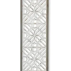 Wall Plaques-Kirkland's Home Whitewashed Wood & Gray Frame Cut Out Wall Plaque White/Gray