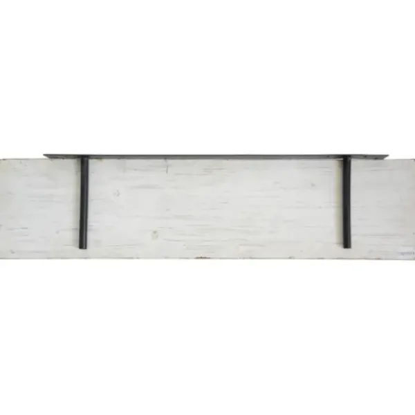 Shelves-Kirkland's Home Whitewashed Wood Floating Shelf, 36 In.