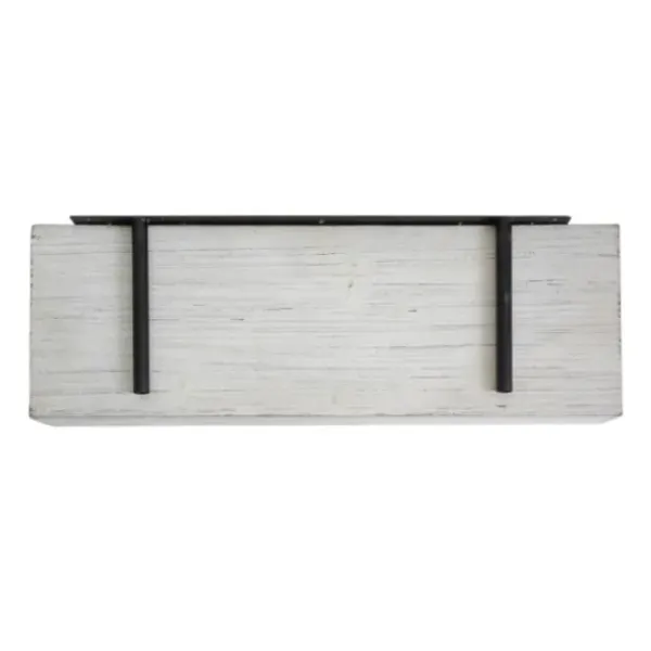 Shelves-Kirkland's Home Whitewashed Wood Floating Shelf, 24 In.