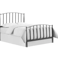 Beds & Headboards-Kirkland's Home Whitley Metal Slat Queen Bed Black