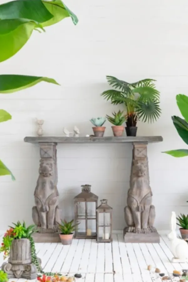 Trees & Topiaries-Kirkland's Home Wide Reach Tree Fern In Black Planter
