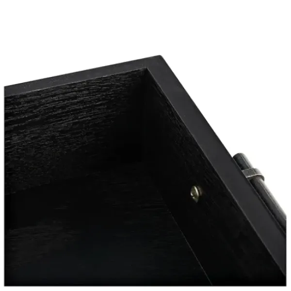 Console Tables-Kirkland's Home Wilbert 3-Drawer Console Table Black