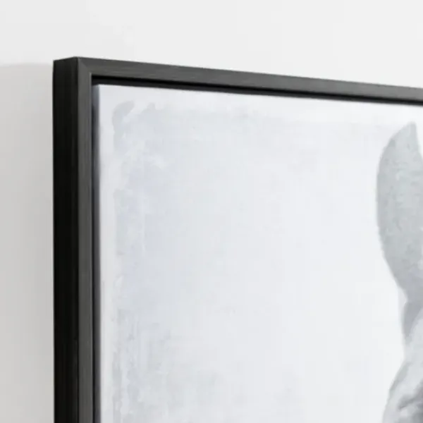 Framed Art-Kirkland's Home Wild Horse Framed Canvas Art Print Black/White