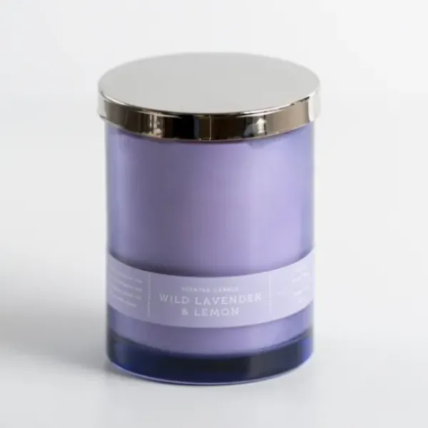 Candles-Kirkland's Home Wild Lavender & Lemon Single Wick Jar Candle Purple