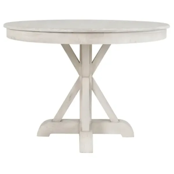 Dining Tables-Kirkland's Home Willa White Reclaimed Pine Wood Dining Table