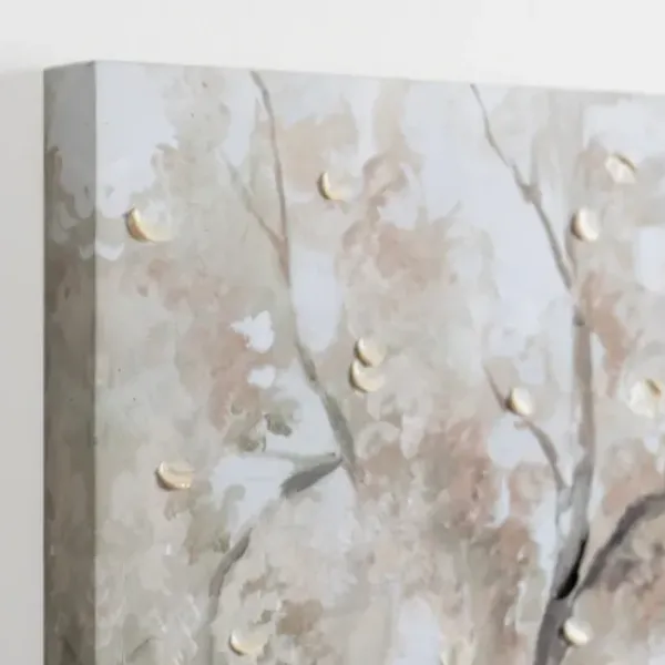Canvas Art-Kirkland's Home Willow Peace Tree Canvas Art Print Gray/White