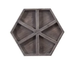 Wall Plaques-Kirkland's Home Wimbly Octagon Wall Plaque Gray