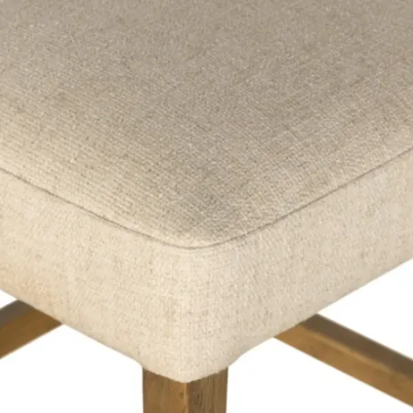 Bar Stools & Counter Height Stools-Kirkland's Home Winchester Tan Upholstered Wood Bar Stool Tan/Brown