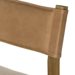 Bar Stools & Counter Height Stools-Kirkland's Home Winchester Tan Upholstered Wood Bar Stool Tan/Brown