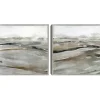 Framed Art-Kirkland's Home Windblown Sands Framed Canvas Art Prints, Set Of 2 Brown/Gray