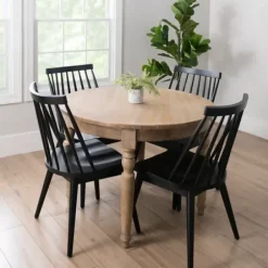 Dining Chairs-Kirkland's Home Windsor Dining Chair Black