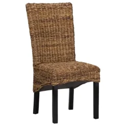 Dining Chairs-Kirkland's Home Windsor Rattan Dining Chair Brown
