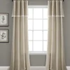 Curtains & Drapes-Kirkland's Home Winter Belmont Blackout Curtain Panel Set, 84 In. White