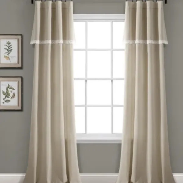 Curtains & Drapes-Kirkland's Home Winter Belmont Blackout Curtain Panel Set, 84 In. White
