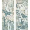 Wall Quotes & Signs-Kirkland's Home Winter Birds I & Ii Canvas Art Prints, Set Of 2 Blue/Green/Tan