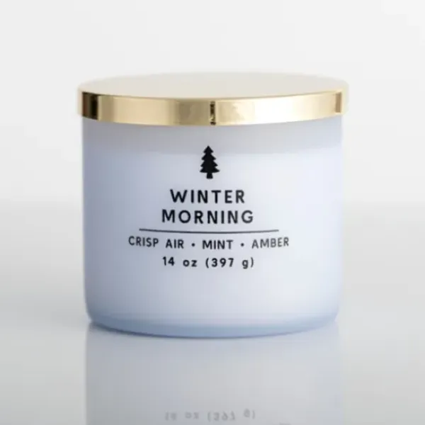 Candles-Kirkland's Home Winter Morning Triple Wick Jar Candle White