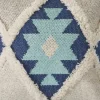Pillows-Kirkland's Home Winter Paradise Tufted Accent Pillow Blue/Tan