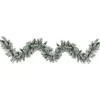 Arrangements & Greenery-Kirkland's Home Wintergreen Flocked Pinecone Garland, 108 In. Green/White
