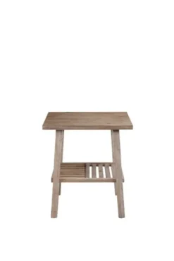 Accent & End Tables-Kirkland's Home Wire Brushed Natural Accent Table Tan