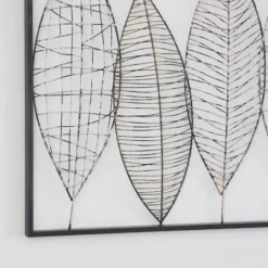 Wall Plaques-Kirkland's Home Wire Foliage Wall Plaque Black