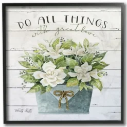 Wall Quotes & Signs-Kirkland's Home With Great Love Framed Art Print White
