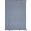 Blankets & Throws-Kirkland's Home With Pom Poms Throw Blanket Blue
