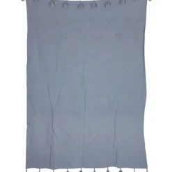 Blankets & Throws-Kirkland's Home With Pom Poms Throw Blanket Blue